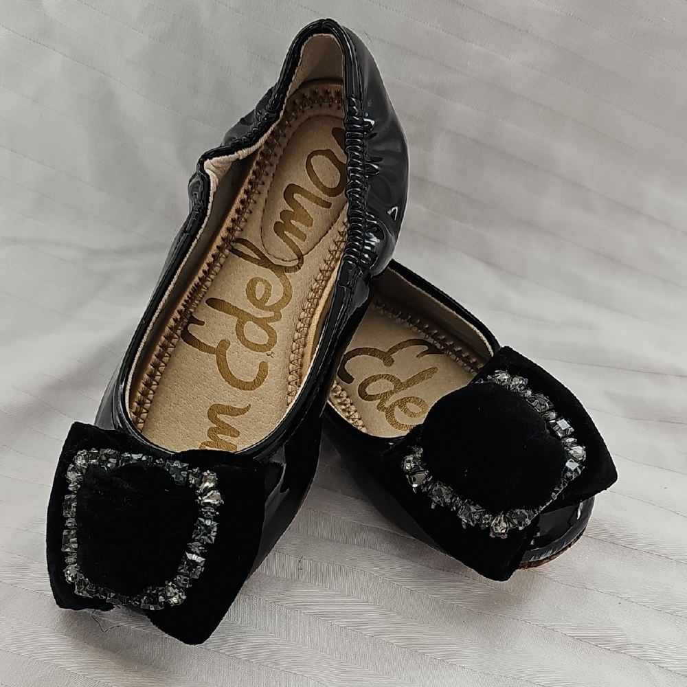 Kids 11 Sam Edelman black ballet flats